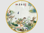 新中式圆形装饰画