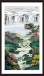 中堂画山水