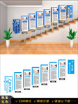 企业楼梯文化墙