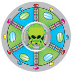 太空外星卡通飞碟