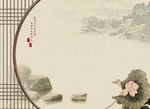 复古超清工笔画背景