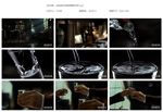 光线流动进书房倒酒碰杯