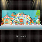 游乐场马戏团宝宝宴效果图