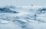 水墨山水画