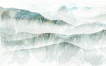 现代无框山水画 tif分层