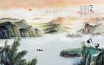 水墨山水装饰画