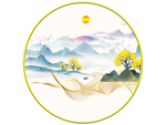 新中式圆形装饰画
