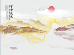 新中式背景墙
