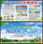 校园防溺水安全展板学校防溺水