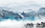 简约新山水极品画 TIF分层