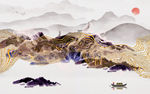 高清最新山水画 tif分层