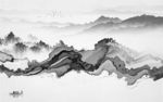 最新简约山水画 tif分层