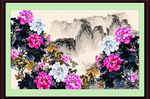 国画牡丹