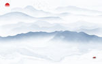 简约爆款山水画 tif分层