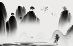 大气新无框山水画 tif分层