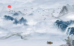 最新山水画高清画 TIF分层