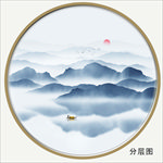 圆形国画