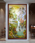 八方聚财玄关画