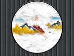新中式背景墙