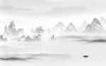 最新高端山水画 tif分层