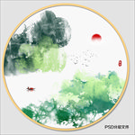 山水抽象画