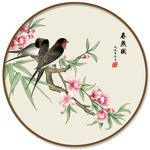 桃花燕子