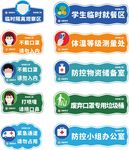 学校疫情标牌
