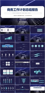 商务工作总结计划PPT