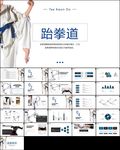 武术跆拳道空手道比赛动态PPT