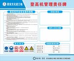 登高机管理责任牌