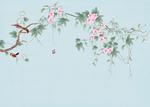 手绘中式花鸟