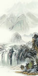 国画 轻奢玄关画 TIF分层