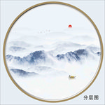 抽象山水图
