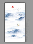 屏风山水画