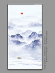 水墨玄关山水