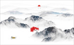 山水背景