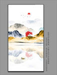酒店山水挂画