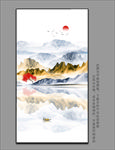 抽象玄关山水