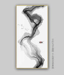 抽象水墨意境山水装饰画