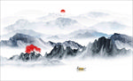 水墨山水画