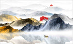 山水国画 国画 国画金山