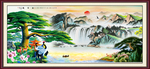 山水国画山水