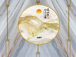 新中式背景墙