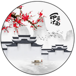 中式手绘江南印象装饰画