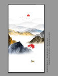 新中式山水挂画