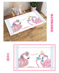 火烈鸟桌布图案