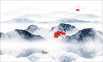 水墨山水背景