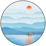 新中式意境水墨山水装饰画
