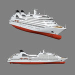 豪华游轮3D模型