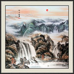 山水画国画山水画